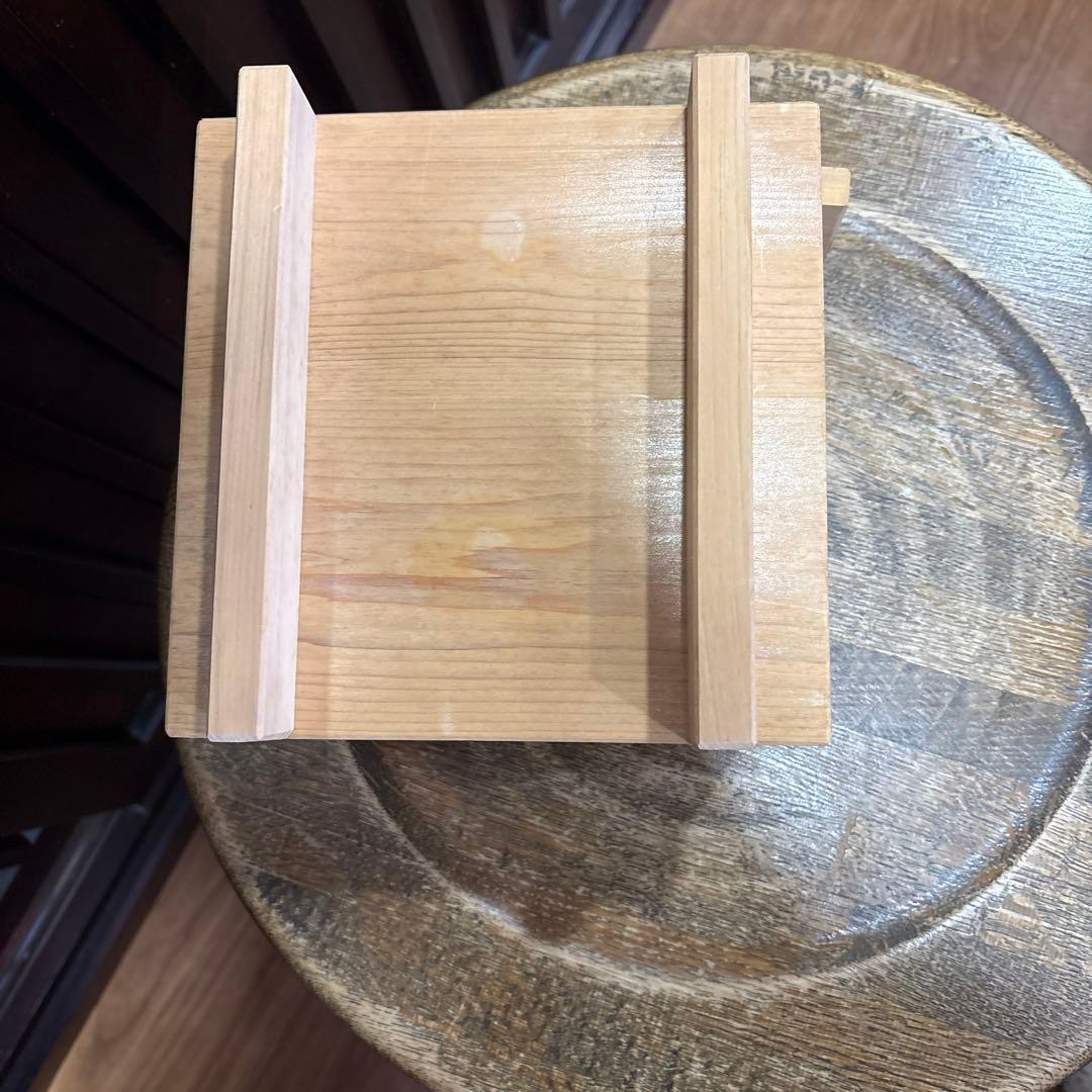 超美品！レア　木製　木曽檜角型セイロ　せいろ　昭和レトロ