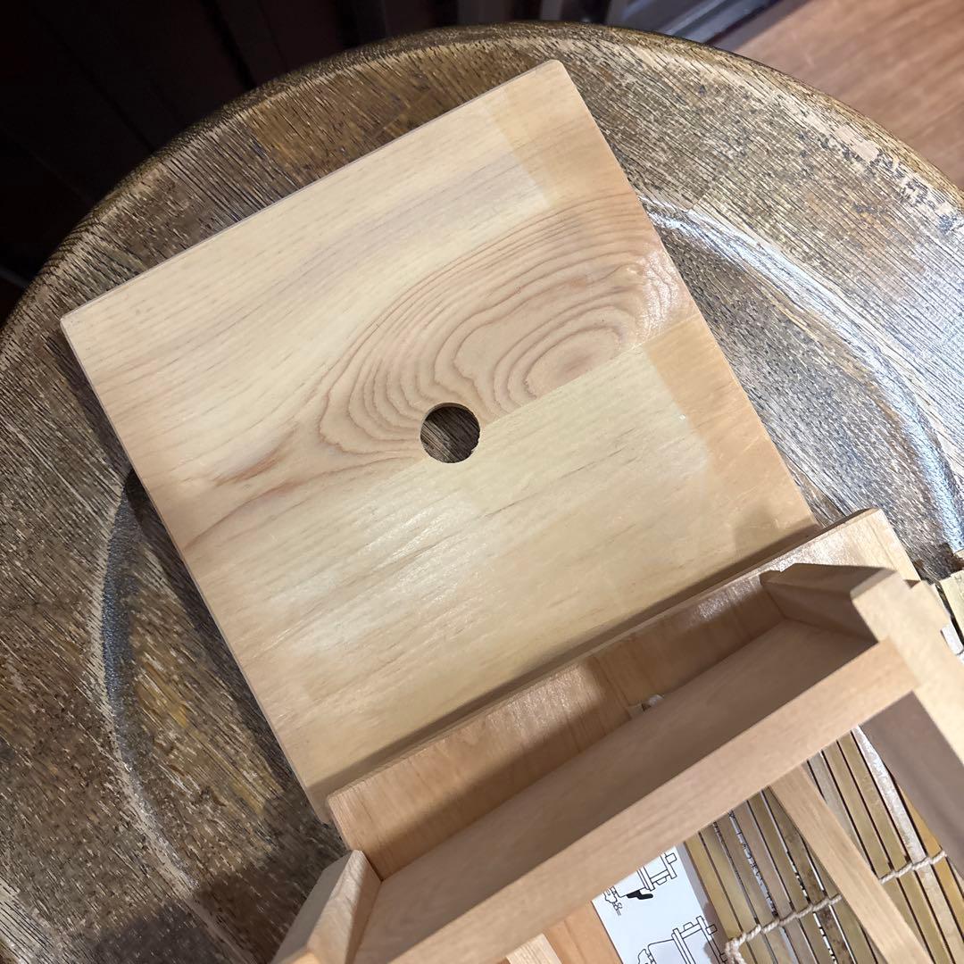 超美品！レア　木製　木曽檜角型セイロ　せいろ　昭和レトロ