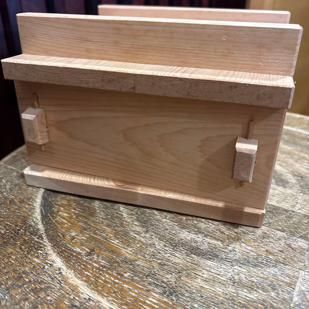 超美品！レア　木製　木曽檜角型セイロ　せいろ　昭和レトロ