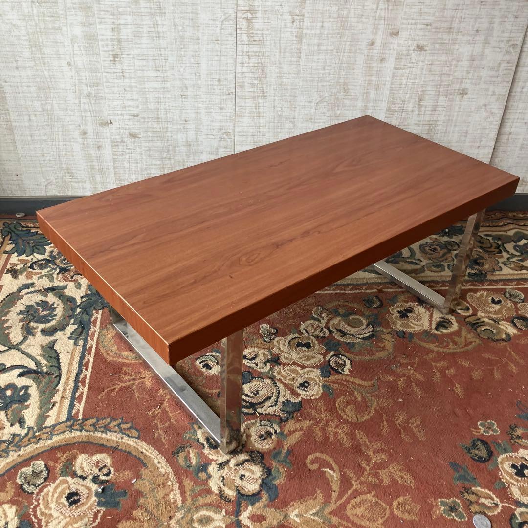 北欧レトロ インダストリアル アイアンフレーム 木製ローテーブルコーヒーテーブル