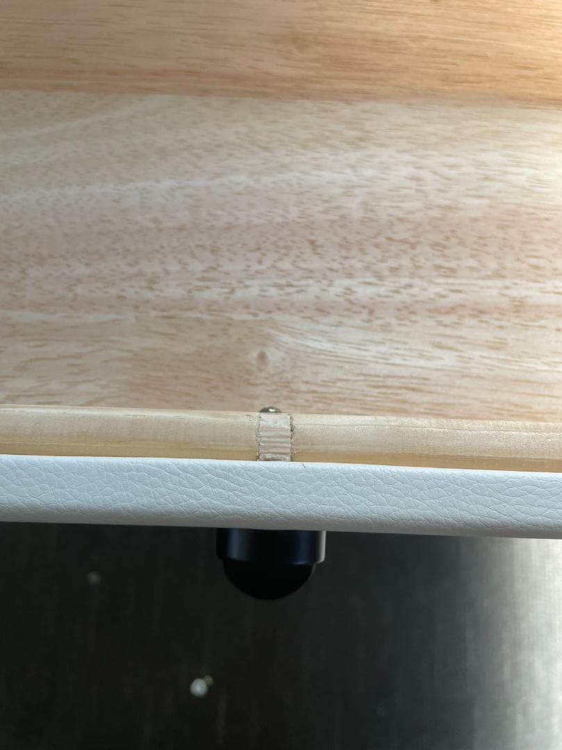 ホワイトドレッサー・鏡台 訳あり品　写真をご確認J205-100-01デスクのみ