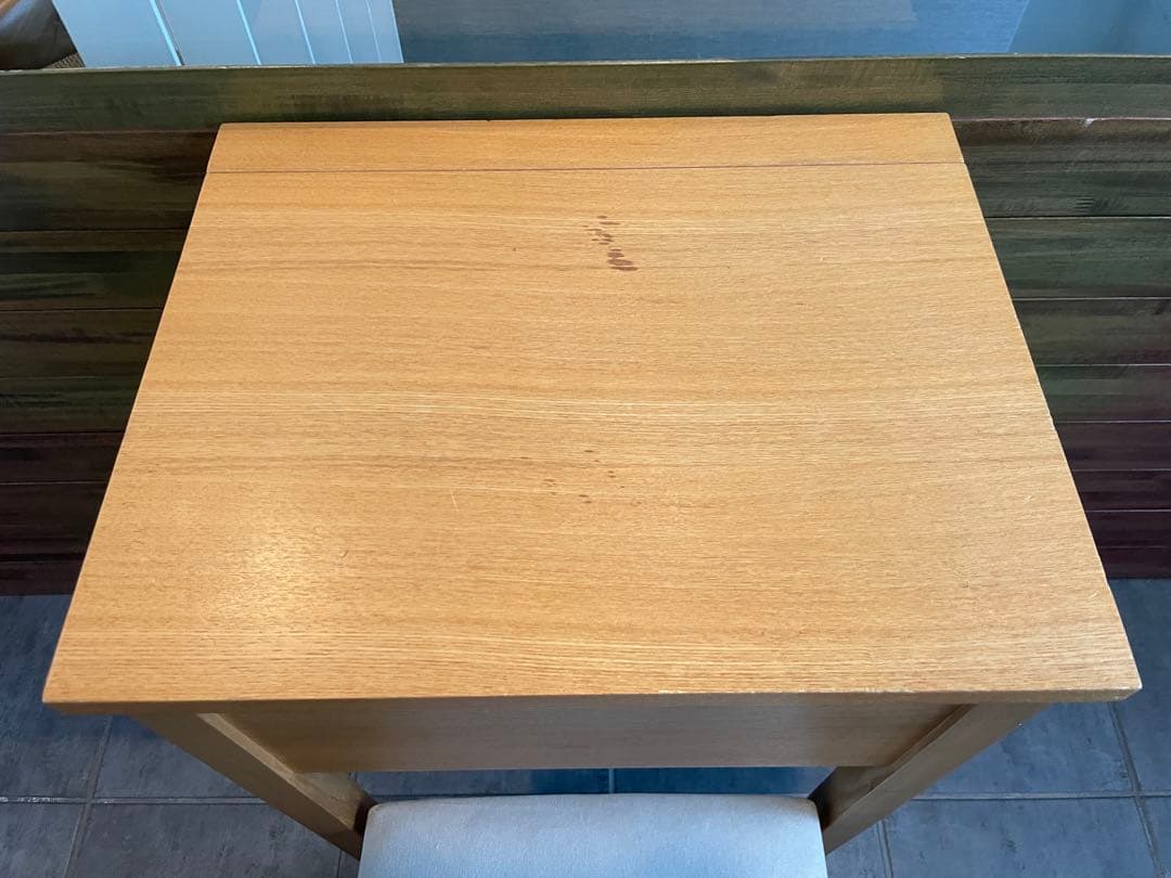 eputy■MUJI無印良品 天然木タモ材 ドレッサー＆スツール/チェア