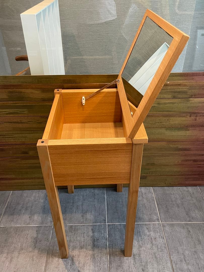 eputy■MUJI無印良品 天然木タモ材 ドレッサー＆スツール/チェア