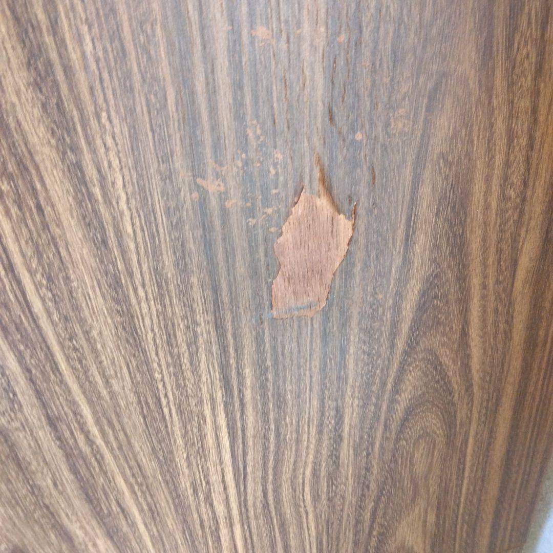 木製食器棚 ブラウン ガラス扉付き