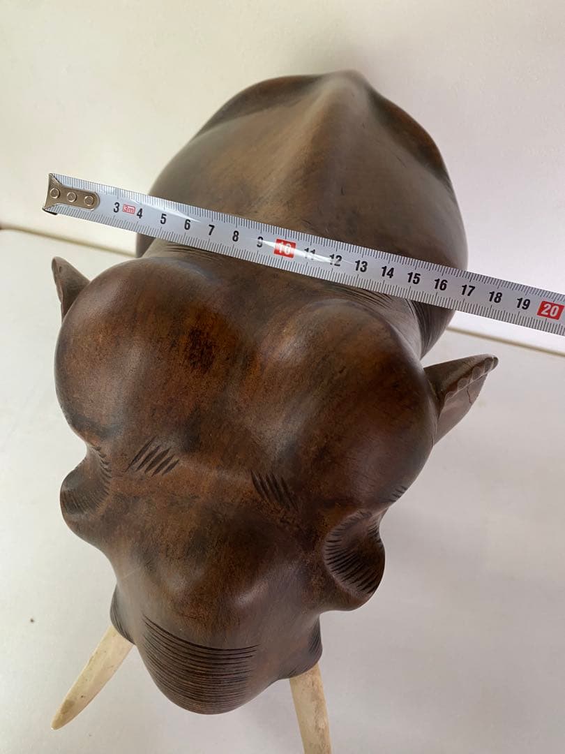 木製　象　置物　30cm 特大