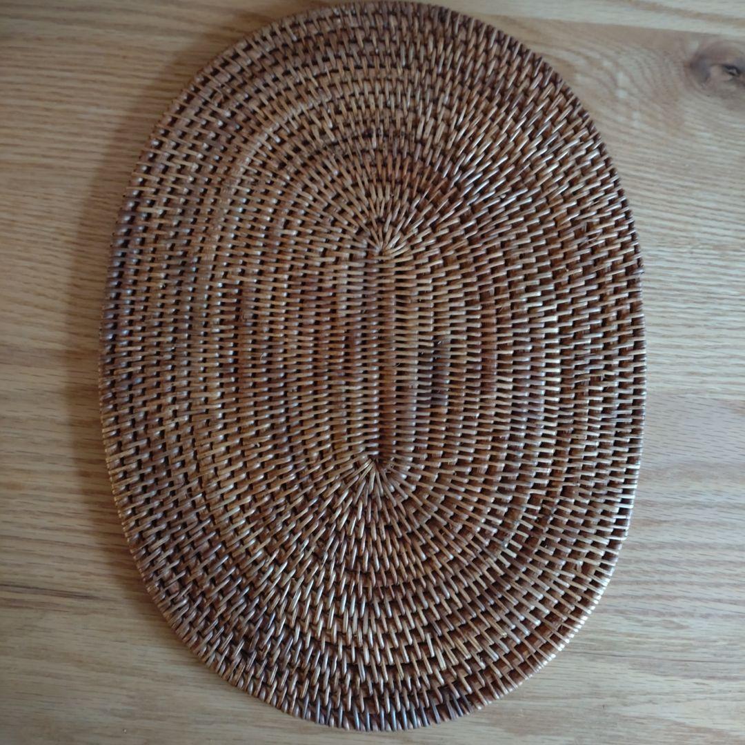 アタ ランチョンマット バリ島 インドネシア 楕円形