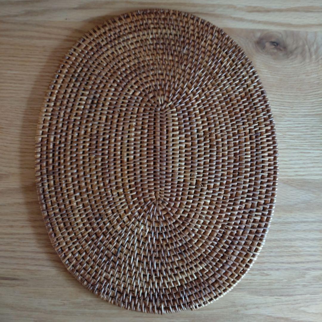 アタ ランチョンマット バリ島 インドネシア 楕円形