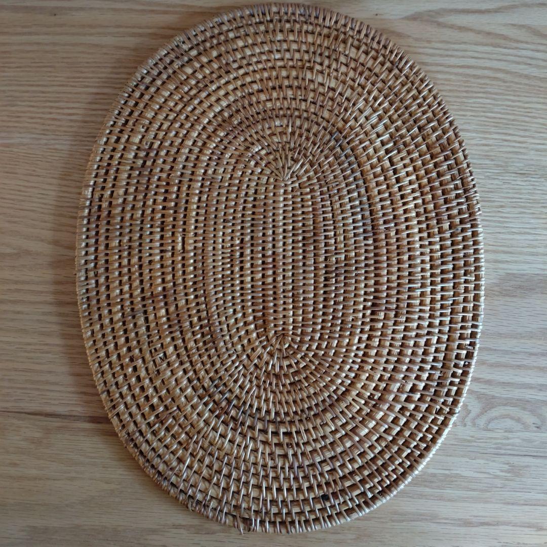 アタ ランチョンマット バリ島 インドネシア 楕円形