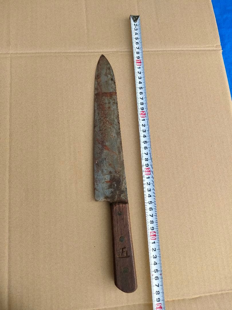 N*i様 大型牛刀　厚口　源正親　包丁　肉切り 刃渡260