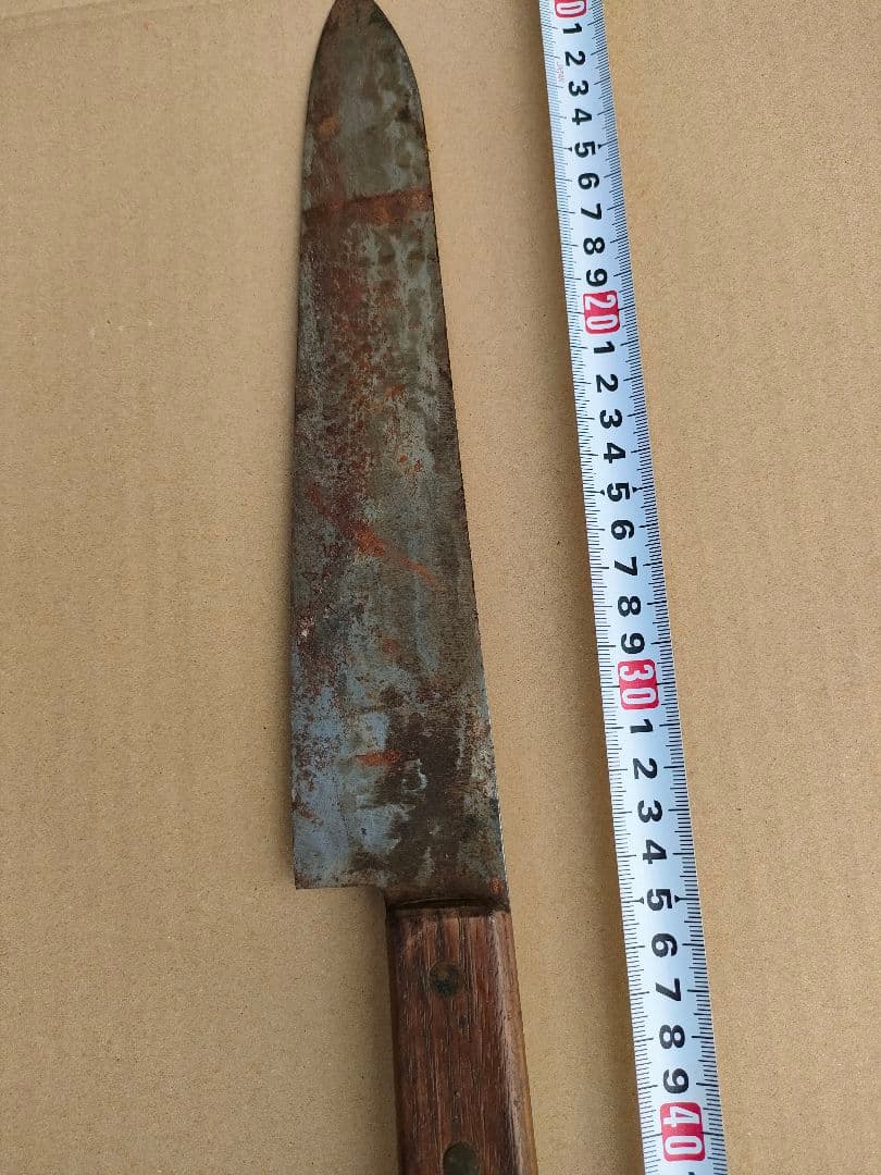 N*i様 大型牛刀　厚口　源正親　包丁　肉切り 刃渡260