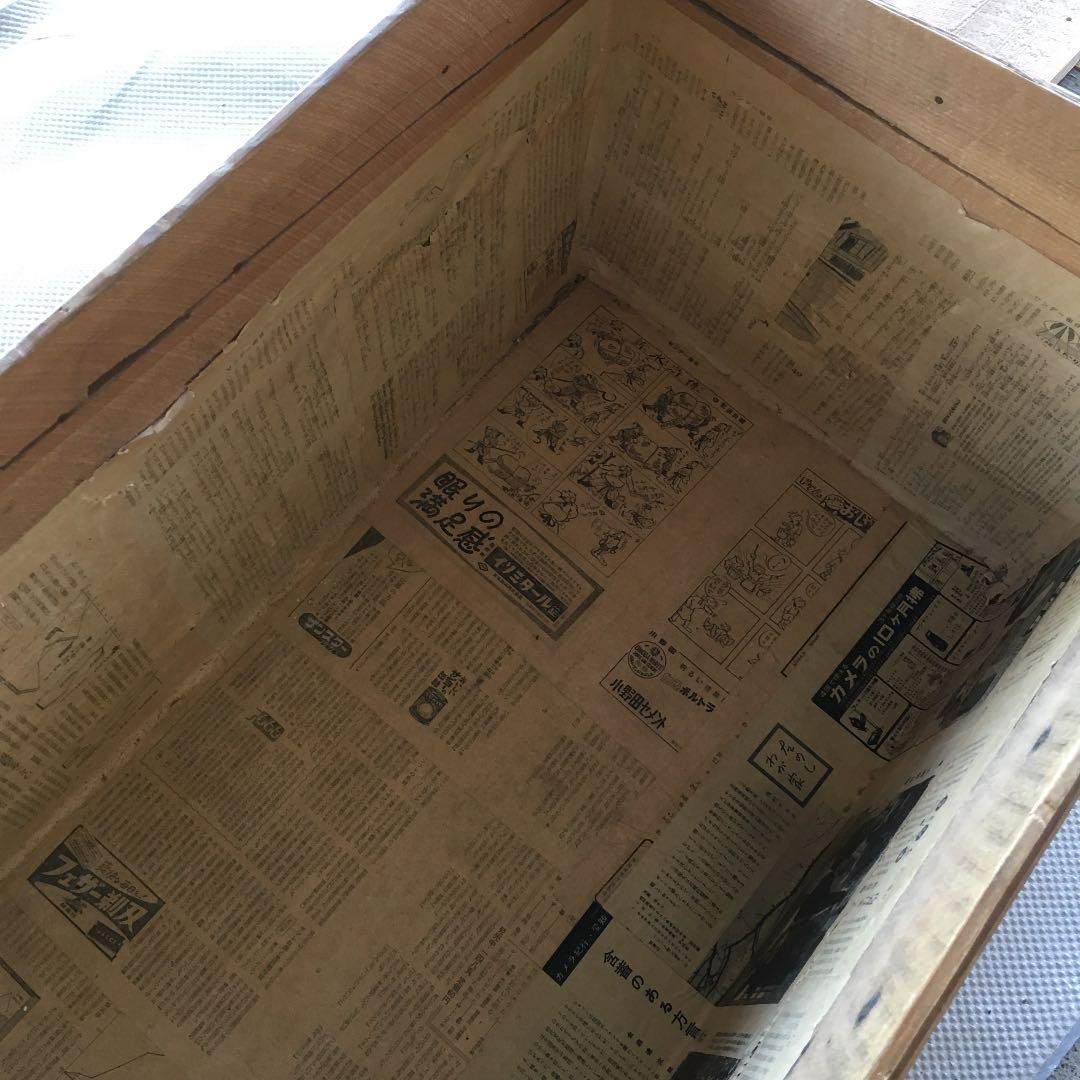0587　木製 収納ケース レトロ