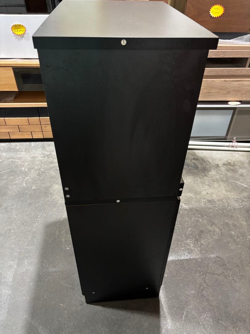 レンジ台 食器棚 収納 ブラック