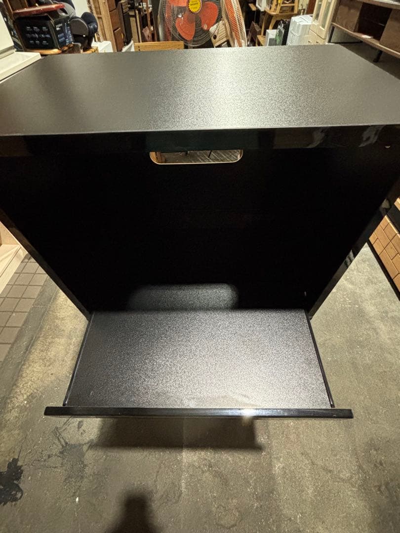 レンジ台 食器棚 収納 ブラック