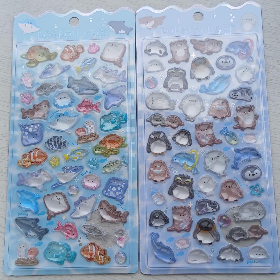 ボンボンドロップシール 水族館限定 海水魚 海獣 - メルカリ
