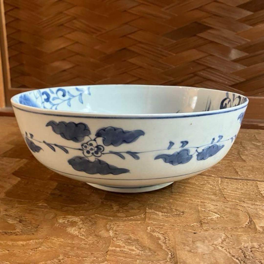 江戸末期 伊万里 染付 風景図 大鉢 骨董品 アンティーク - メルカリ