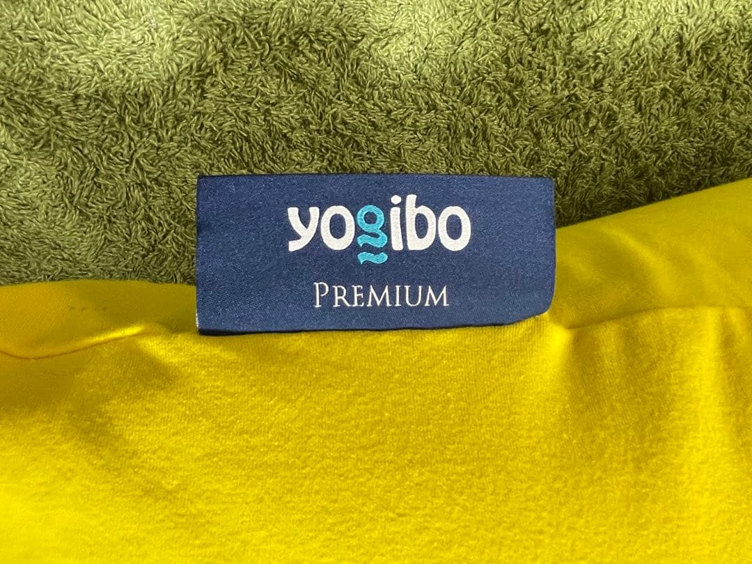 Yogibo Premiumヨギボー プレミアム イエロー　※替カバー(茶)付き