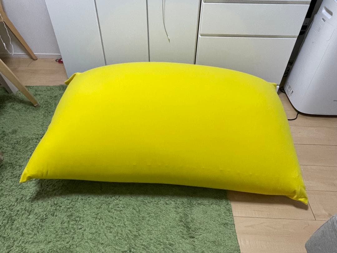 Yogibo Premiumヨギボー プレミアム イエロー　※替カバー(茶)付き