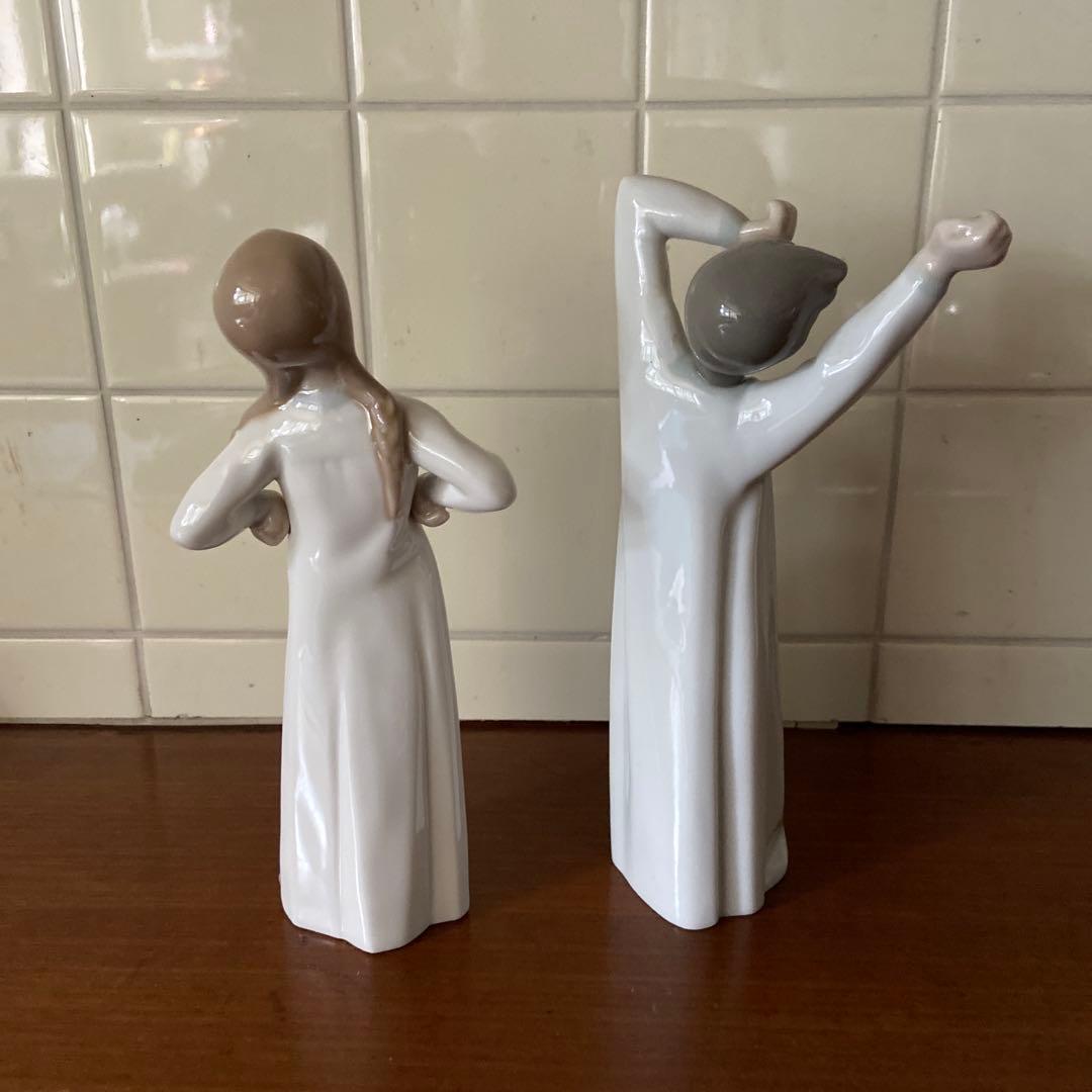 LLADRO/リヤドロ　「目覚めた少年」 「ストレッチをする少女」セット