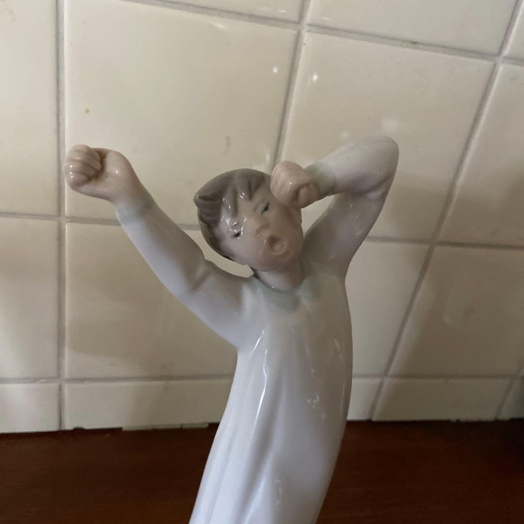 LLADRO/リヤドロ　「目覚めた少年」 「ストレッチをする少女」セット