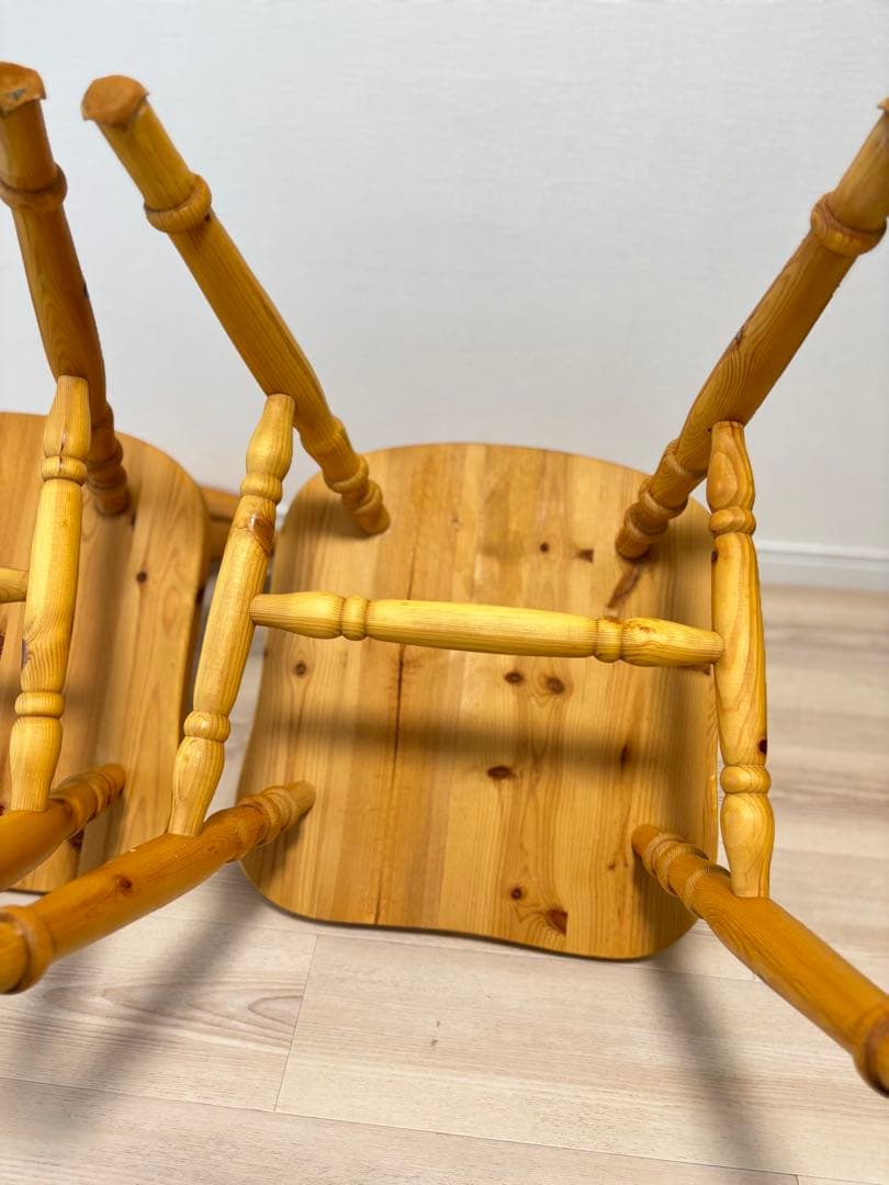 【美品】 ウィンザーチェア カントリー 洋風 天然木　ダイニングチェア①