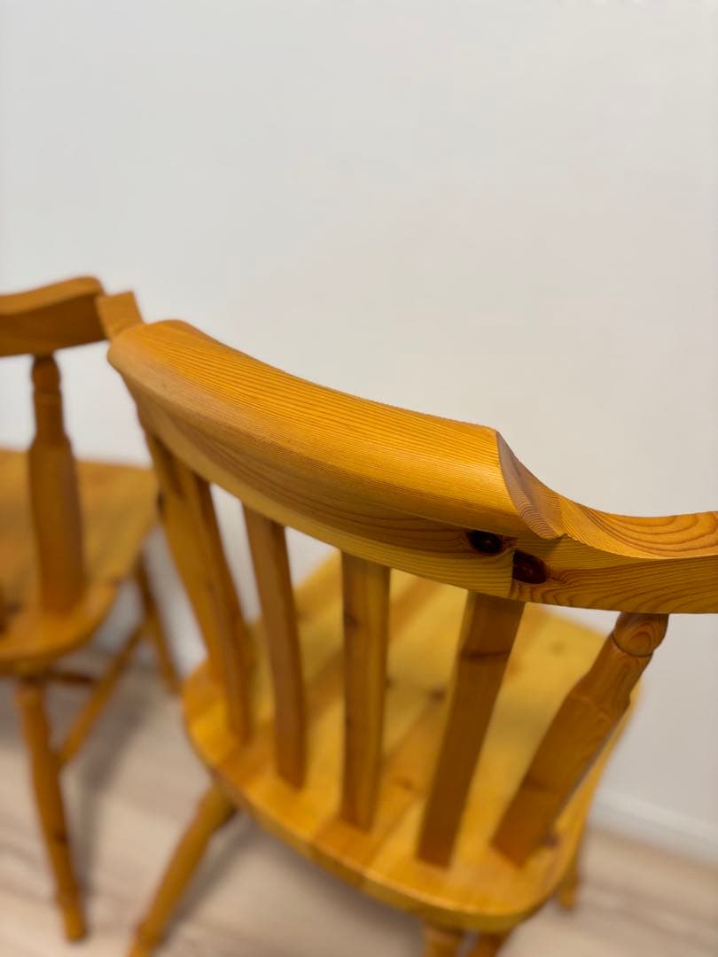 【美品】 ウィンザーチェア カントリー 洋風 天然木　ダイニングチェア①