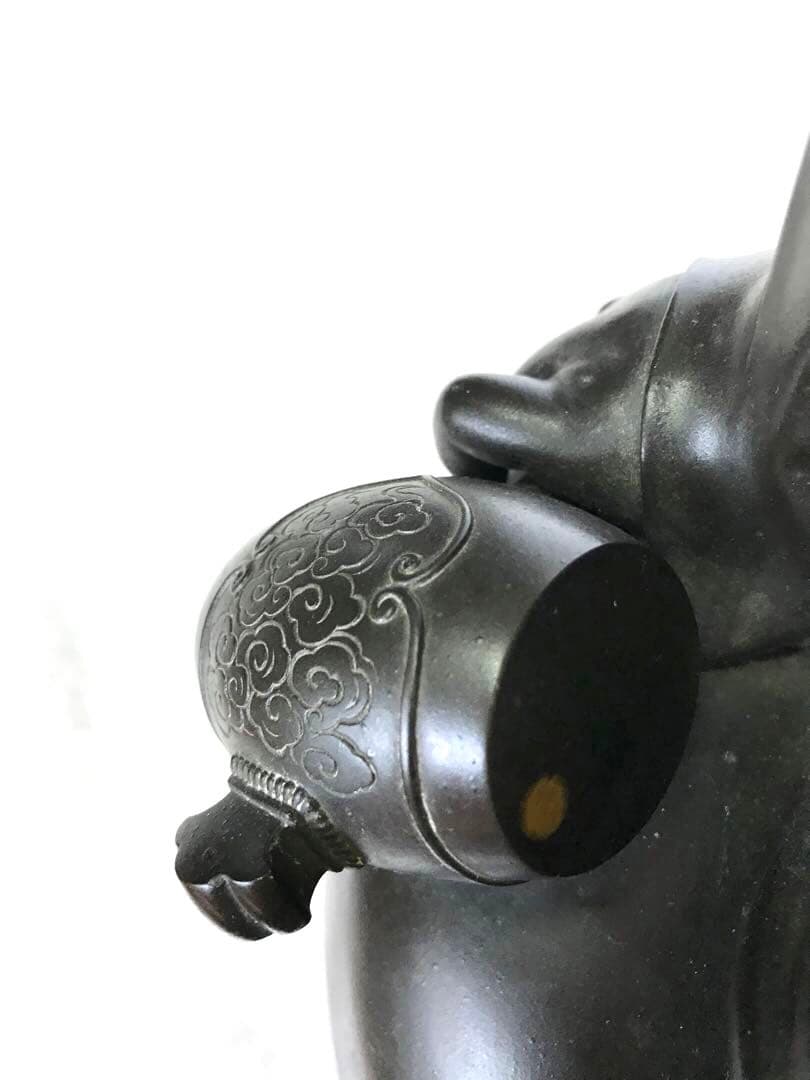 銅製：大黒天座像