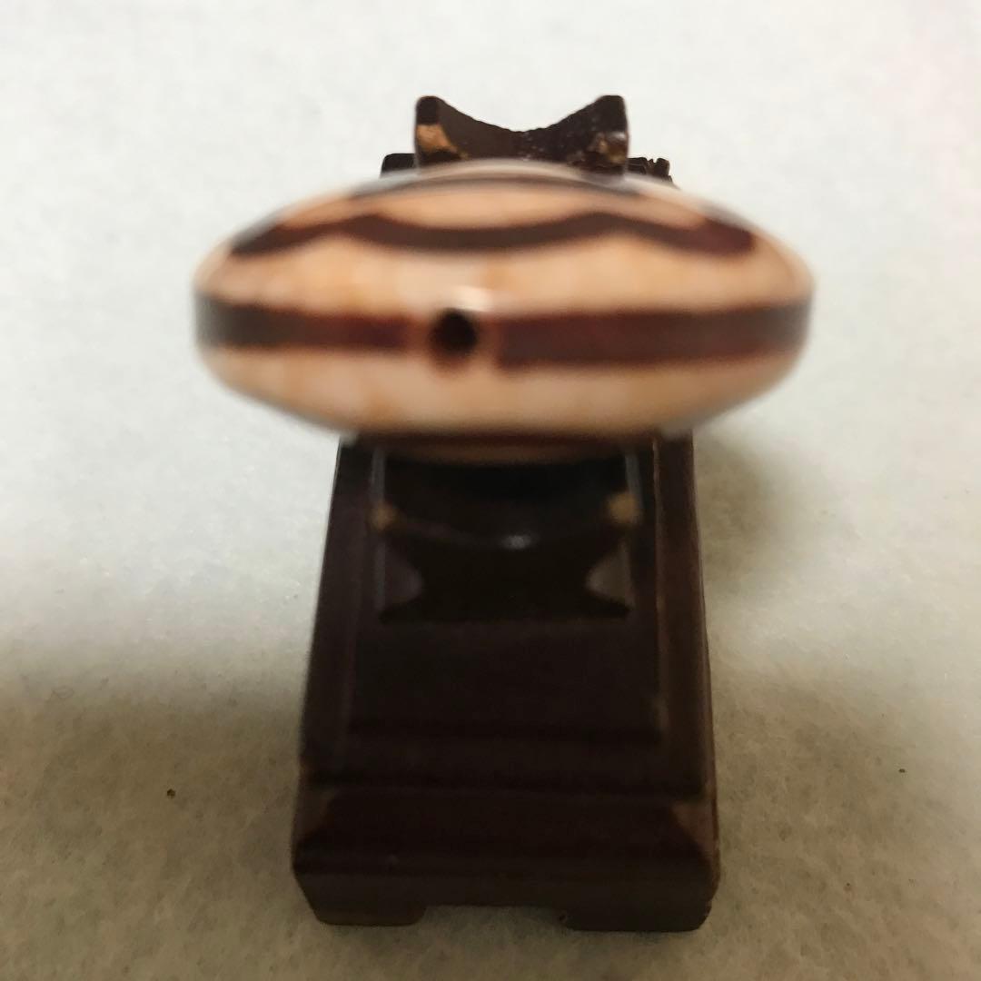 超激レア珍品‼︎ 赤龍紋　平型財神天珠　あかちんまん