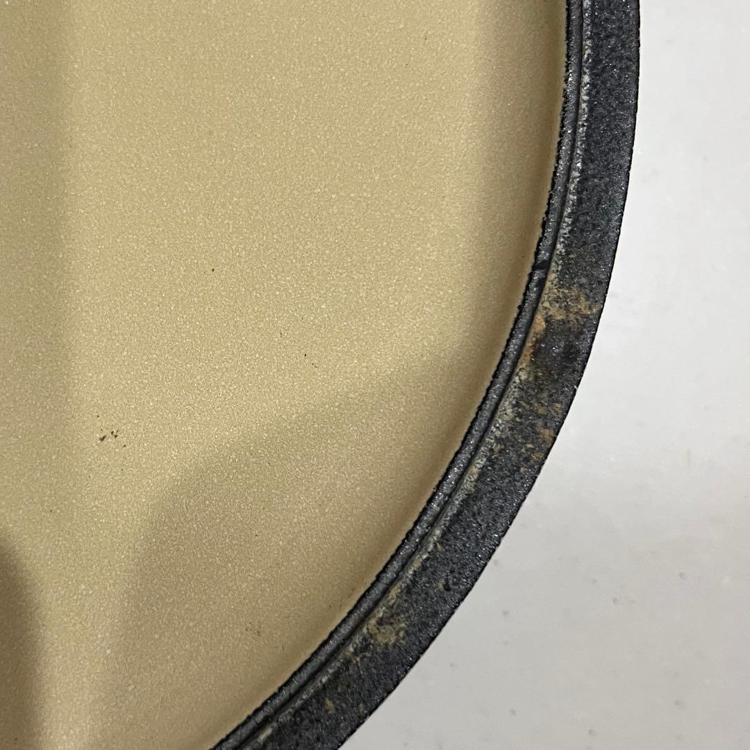 【中古】LE CREUSET ル・クルーゼ 両手鍋 コースタルブルー 22cm