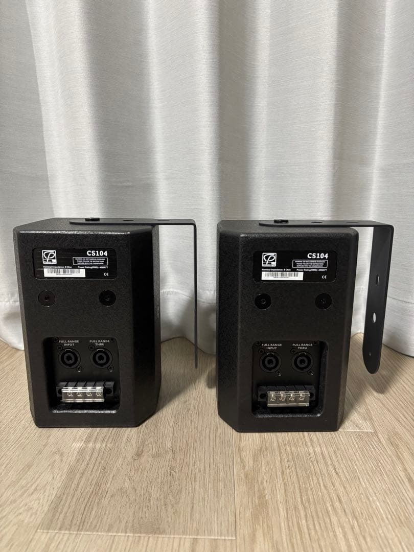 CP CS104 スピーカー 黒 ペア