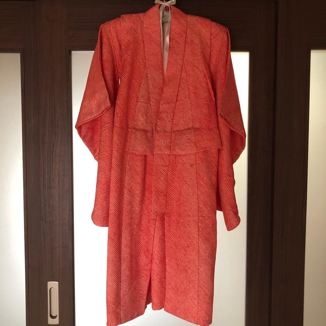 【総絞り】七五三　3歳　7歳　着物・長襦袢　正絹　アンティーク