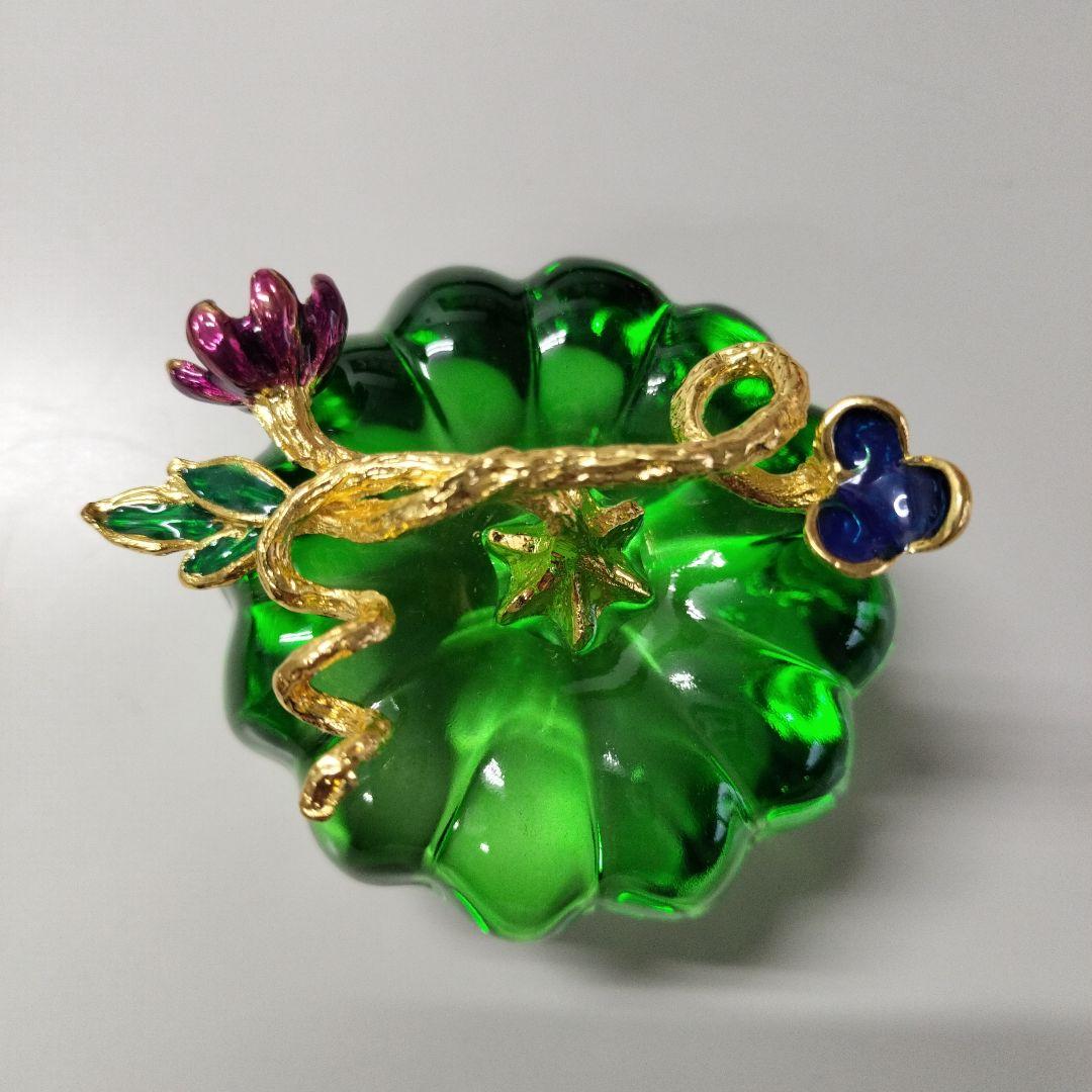 カボチャ型ガラス装飾品3点セット