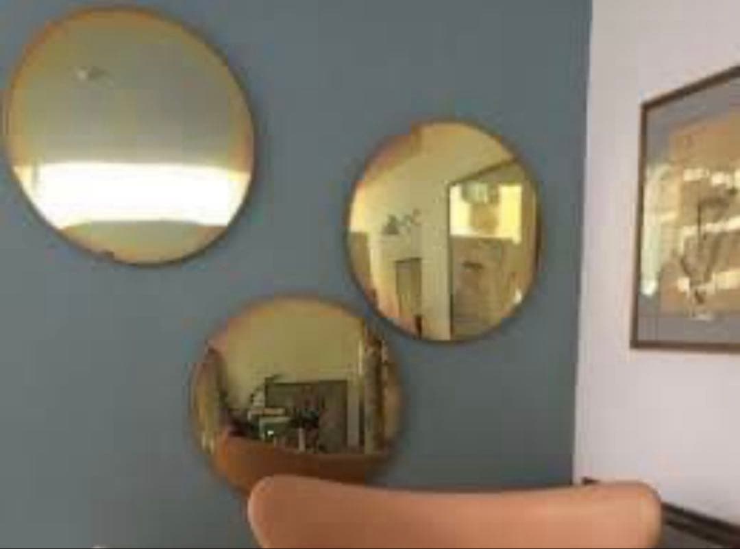 希少｜Studio Rosso デザイナーズ ミラー｜北欧デザイン 鏡　壁掛け