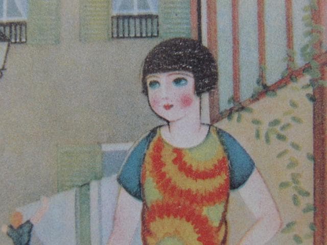 蕗谷虹児、【令女界9】、美人画、希少な画集より、新品高級額・額装付