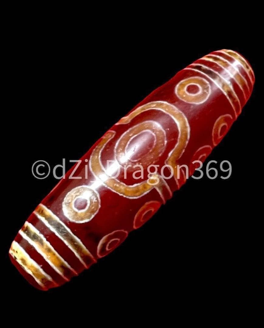 【一点限り】 西蔵紅玉髄十五眼天珠 ※ 20年以上前に作られた天珠