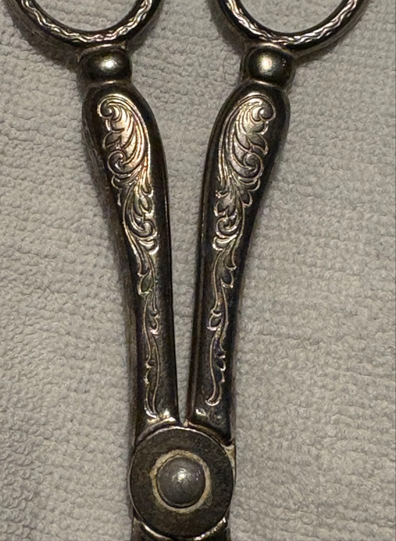 アンティーク　イタリア製　シルバープレート ケーキトング　ブレッドトング