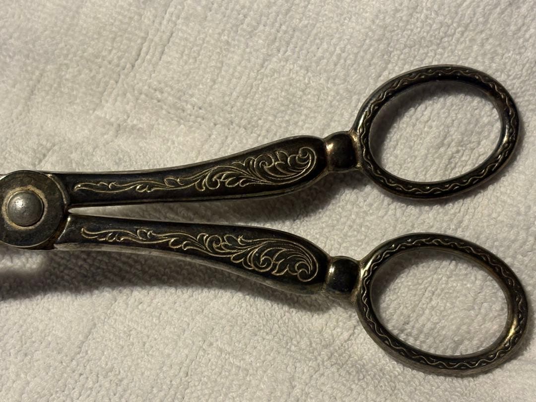 アンティーク　イタリア製　シルバープレート ケーキトング　ブレッドトング