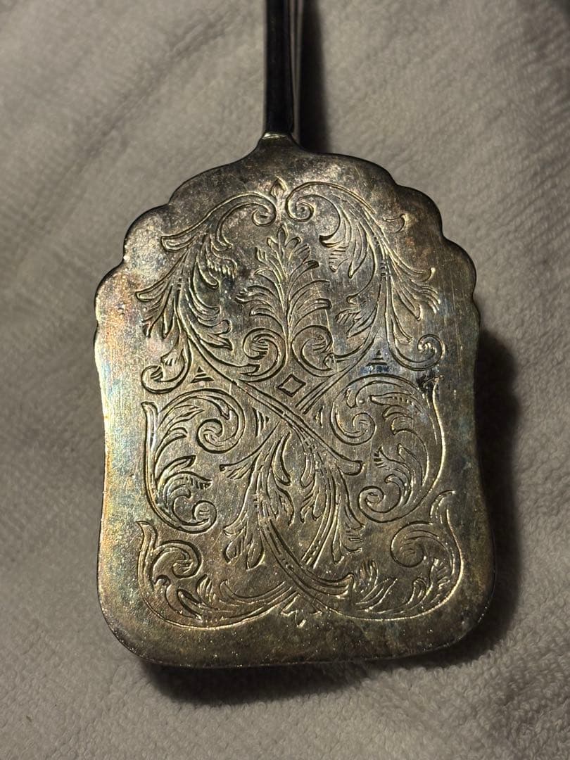 アンティーク　イタリア製　シルバープレート ケーキトング　ブレッドトング