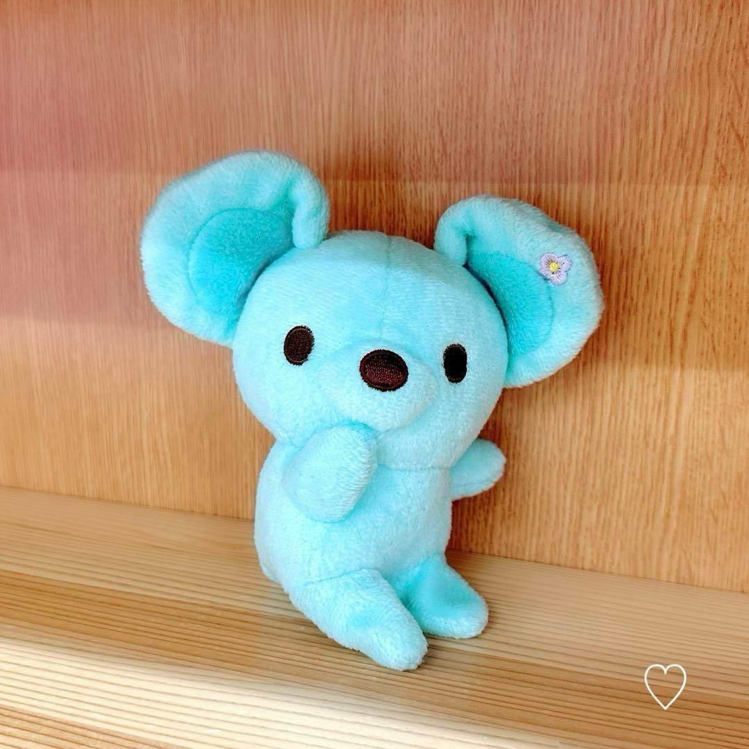ぬいぐるみ ねずみ ネズミ 動物 水色 ブルー blue かわいい 置物 飾り