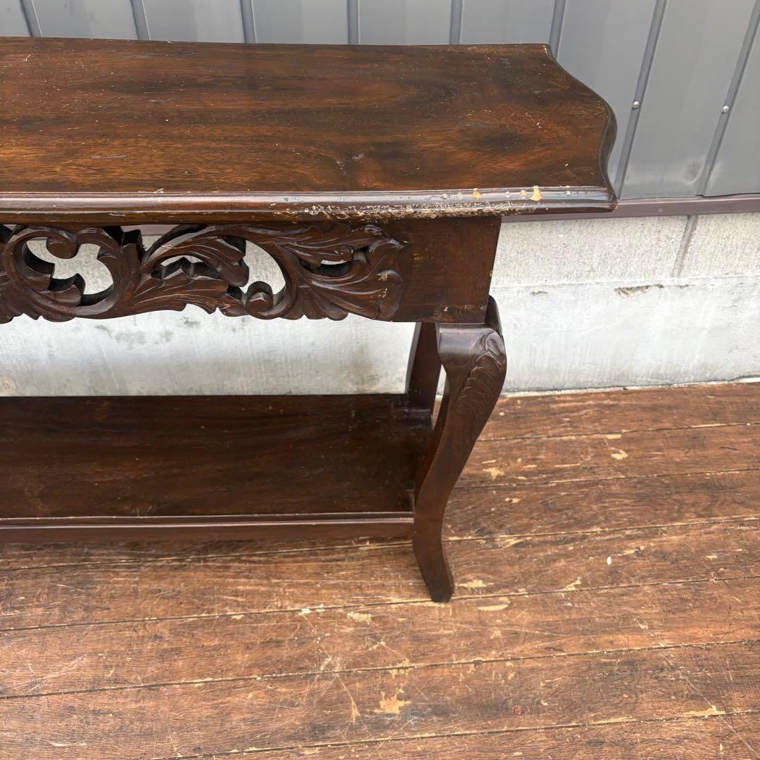 コロニーハウス コンソールテーブル 猫脚 木製彫刻 アンティーク 飾り棚