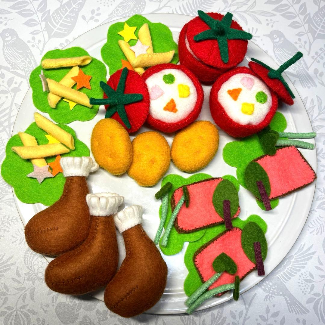 フェルト チキン ローストビーフ オードブル おままごと 食育 - メルカリ