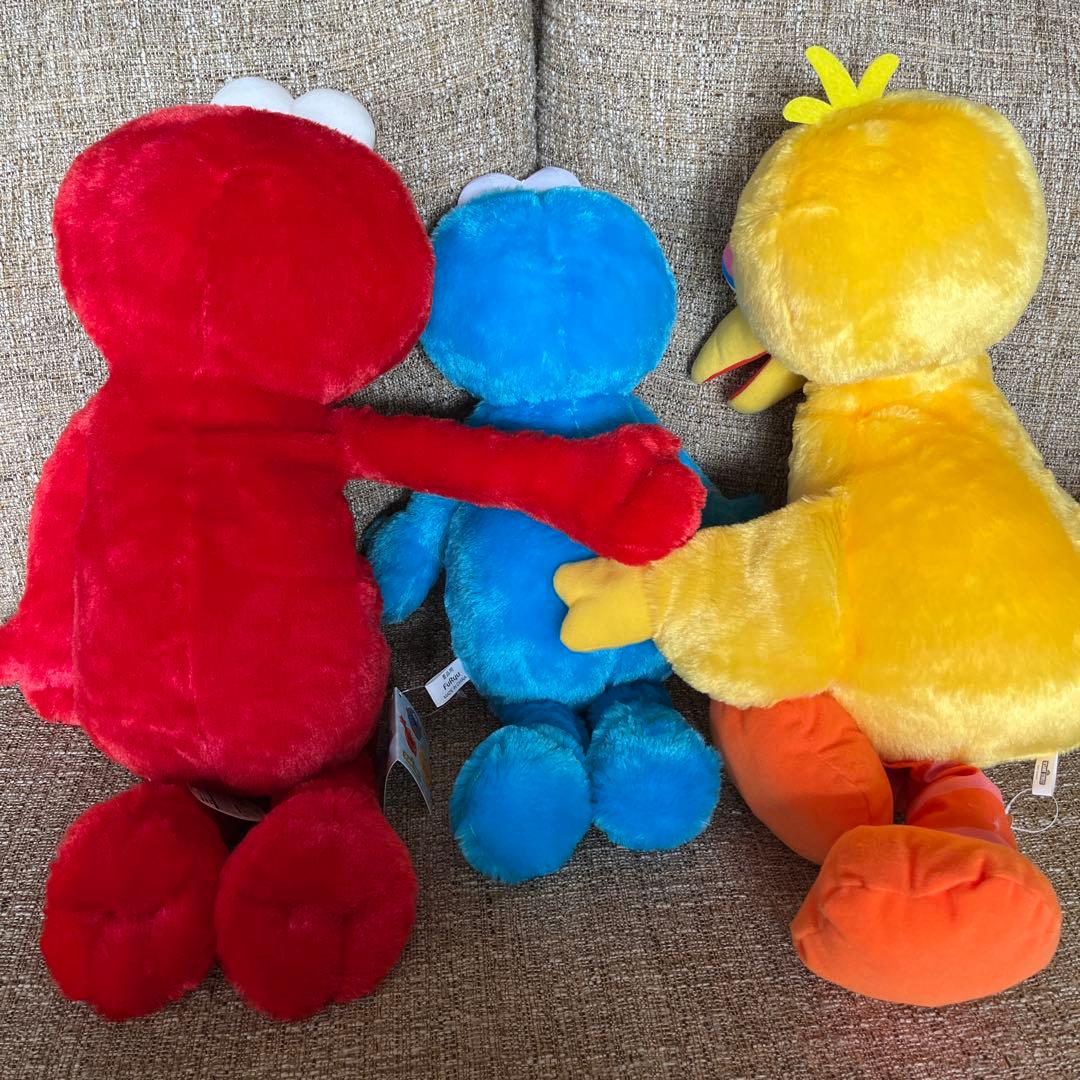 セサミストリート ぬいぐるみ ビック エルモ クッキーモンスター