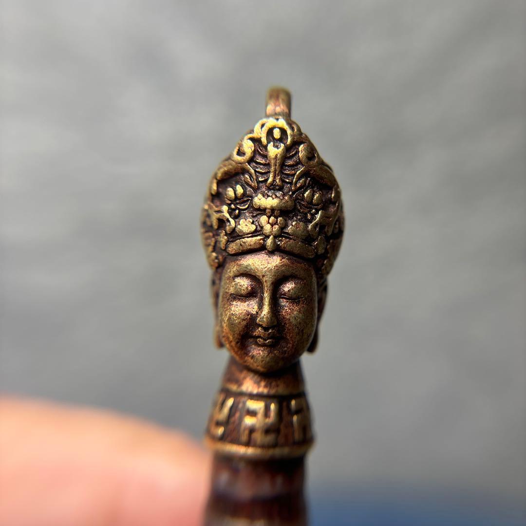 みかさのみずページ観音様法相仏眼天珠　蓮華台座　9-34