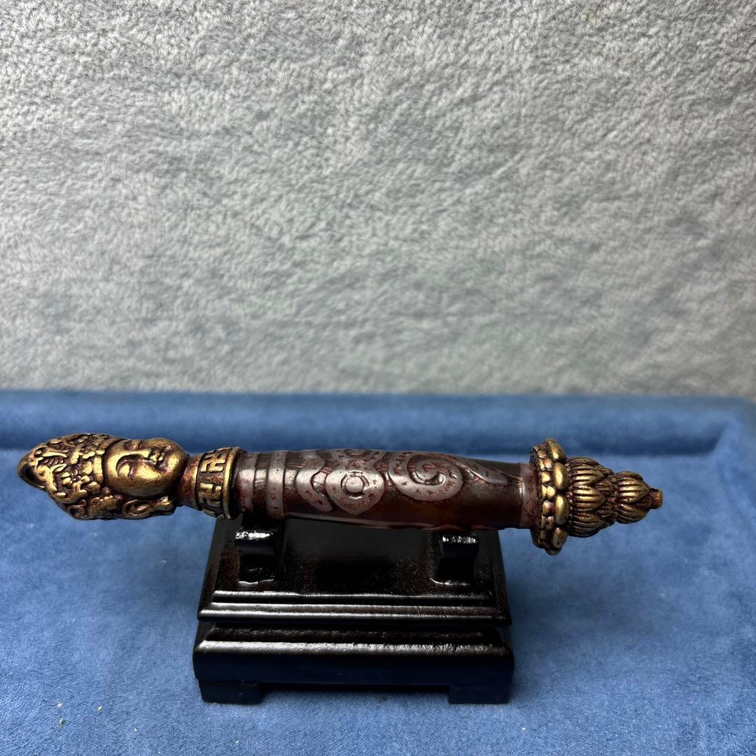 みかさのみずページ観音様法相仏眼天珠　蓮華台座　9-34