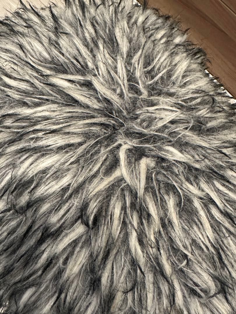 匠工芸　アニマルスツール　S ウルフグレーミックス