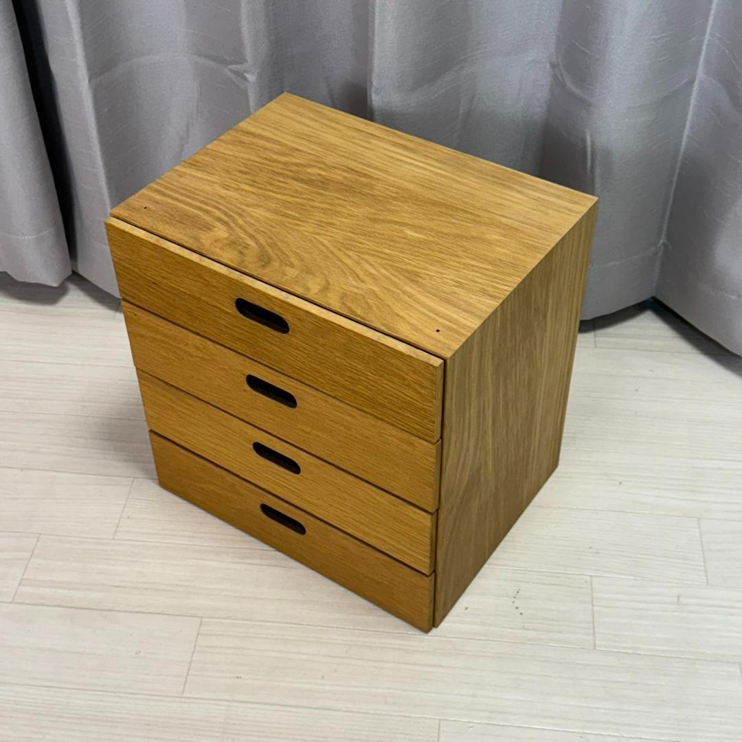 無印良品 スタッキングシェルフ オーク チェスト 2個セット　①
