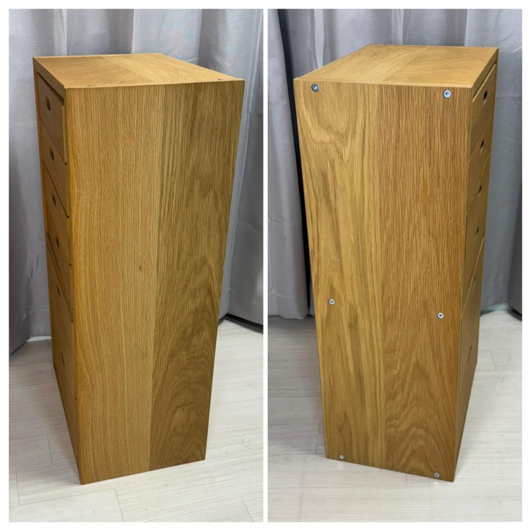 無印良品 スタッキングシェルフ オーク チェスト 2個セット　①