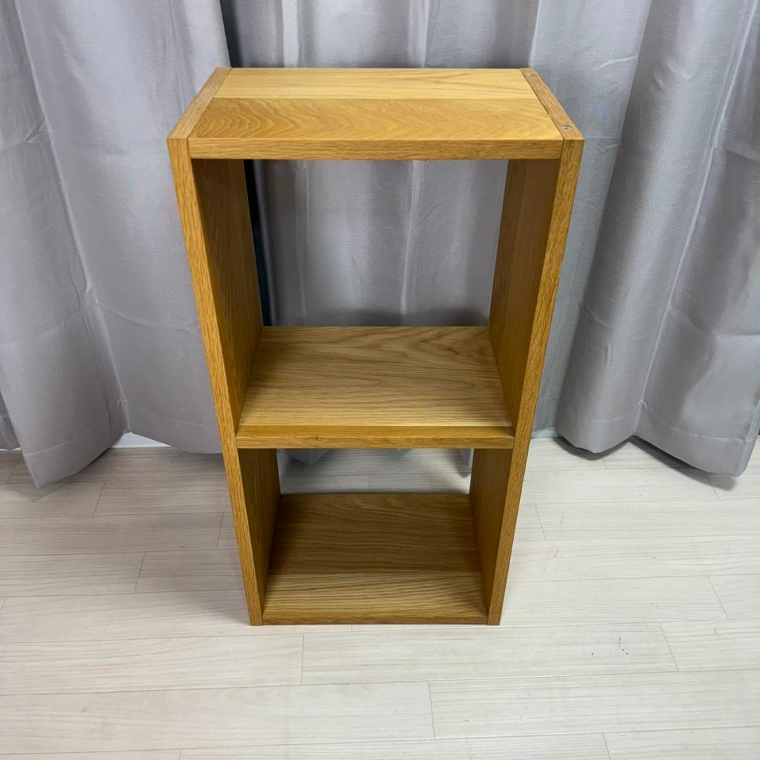 無印良品 スタッキングシェルフ オーク チェスト 2個セット　①