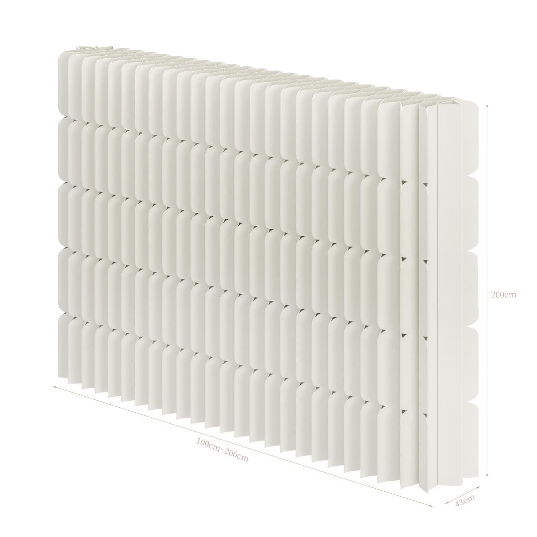 パーテーション間仕切り高さ2ｍ長さ1-2ｍ組立不要目隠し折りたたみ軽量