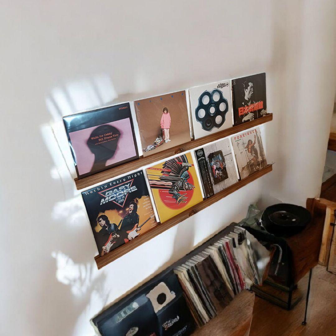 レコードディスプレイレール　LP4枚用2本セット