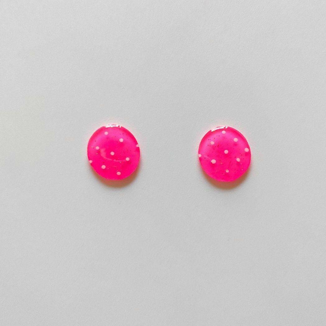 取引中　2way*ドットとピンクなタッセルのピアス/イヤリング